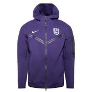 England Hettegenser NSW Tech Fleece FZ EURO 2024 - Purple Ink/Hvit