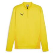 PUMA Treningsgenser teamGOAL 1/4 Glidelås - Faster Yellow/Sort