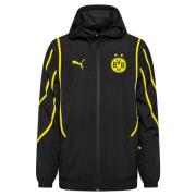 Dortmund Jakke Pre Match Woven Anthem - Sort/Faster Yellow
