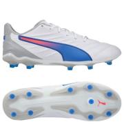 PUMA King Pro FG/AG Formula - Hvit/Blå/Flat Light Gray