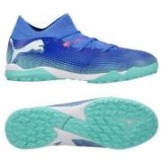 PUMA Future 7 Match + Mid TT Formula - Blå/Hvit/Electric Peppermint Ba...