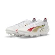 PUMA Ultra 5 Ultimate FG Senna - Hvit/Gull/Rød LIMITED EDITION