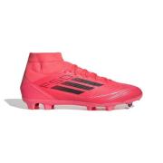 adidas F50 League Mid FG/AG Vivid Horizon - Turbo/Aurora Black/Sølv