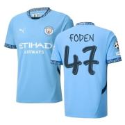 Manchester City Hjemmedrakt 2024/25 FODEN 47 + Champions League & UEFA...