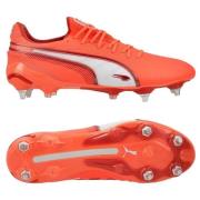 PUMA King Ultimate SG Unlimited - Glowing Red/Hvit/Red Fire