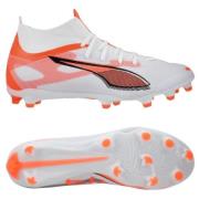 PUMA Ultra 5 Match + FG/AG Unlimited - Hvit/Sort/Glowing Red