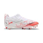 PUMA Ultra 5 Match FG/AG Unlimited - Hvit/Sort/Glowing Red Barn