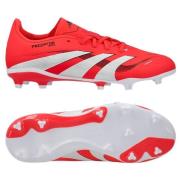 adidas Predator League FG/AG Pure Victory - Lucid Red/Hvit/Sort Barn