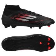 adidas F50 League Mid FG/AG Stealth Victory - Sort/Sølv/Lucid Red