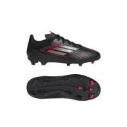 adidas F50 League FG/AG Stealth Victory - Sort/Sølv/Lucid Red Barn