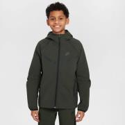 Nike Hettegenser Woven Tech Fleece - Sequoia/Svart
