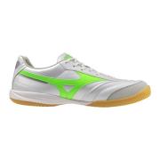 Mizuno Morelia Sala Pro IN Frontier - Hvit/Neon Grønn/Sølv