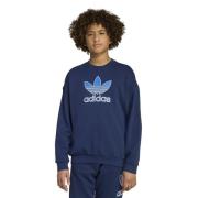 adidas Originals Genser Trefoil Crew - Natt Indigo/Blå Barn