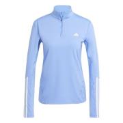 adidas Treningsskjorte Hyperglam 1/4 glidelås - Blå fusjon/Hvit Kvinne...