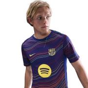 Barcelona Trenings T-Skjorte Dri-FIT Academy Pro Pre Match - Navy/Gul
