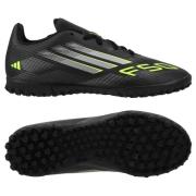 adidas F50 Club TF Electric Stealth - Svart/Metall/Lucid Sitron Barn