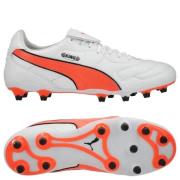 PUMA King LIGA FG/AG - PUMA White/Glødende rød/PUMA Svart
