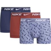 Nike Boksere Ultra Comfort Dri-FIT Swoosh Print 3-Pakke - Lilla/rød/Na...