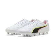 PUMA King 20 Play FG/AG Unleashed - PUMA White/Glødende rød/Gul Barn