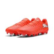 PUMA Future 9 Play FG/AG Unleashed - Glødende rød/PUMA White/PUMA Svar...
