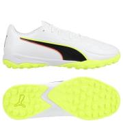 PUMA King 20 Match TT Unleashed - PUMA White/Glødende rød/Gul