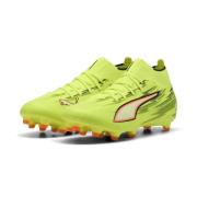 PUMA Ultra 6 Match + FG/AG Unleashed - Gul/PUMA Svart/Glødende rød/Lim...