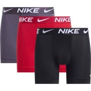 Nike Boxer 3-Pakke - Svart/rød/Grå