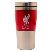 Liverpool Termo Reisekopp Liverbird - Sølv Metallisk/rød